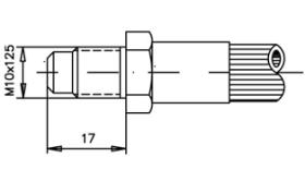 RACORERÍA DE FRENO 0021154BB - RACOR FRENO MACHO M10X1,25 CONVEXO