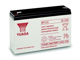 Yuasa NP126 - BATERIA INDUSTRIAL YUASA VRLA 6V 12AH (+D)