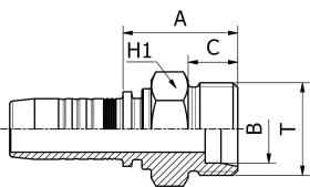  M112100416 - MACHO METRICO S.P. ROSCA 16X1,5(8S) TUB.1/4