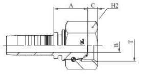  M205120504 - HEMBRA LOCA BSP T.S. ROSCA 1/4 TUB.5/16