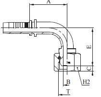 Manuli M205920504 - HEMBRA LOCA BSP 90º T.S. ROSCA 1/4 TUB.5/16