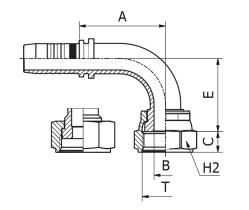 Manuli M224930606 - HEMBRA LOCA ORFS 90º ROSCA 11/16 TUB.3/8