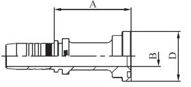 Manuli M233112016 - BRIDA RECTA 3000 PSI DIAM. 44,6 TUB.1"1/4