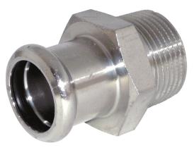 Accesorios de prensar F182212GA - UNIÓN ROSCA MACHO GALVANIZADO DIAM.22-1/2"