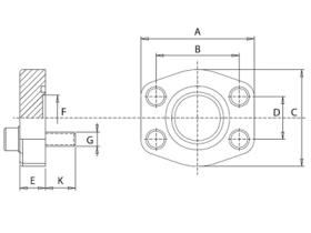 Bridas SAE BSC308 - BRIDA CIEGA SAE 3000PSI 1/2" (C080012)