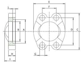 Bridas SAE SBSE612 - SEMIBRIDA SAE 6000PSI ENTERA 3/4" (SFI6002034)