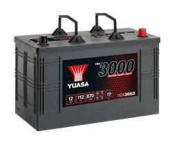  YBX3663 - BATERIA VEHICULO PESADO YUASA YBX3663 12V 112AH 870A (+D) SH