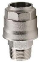 Aignep 900102512 - RACOR RECTO DE ALUMINIO TUBO 25 - ROSCA MACHO 1/2"