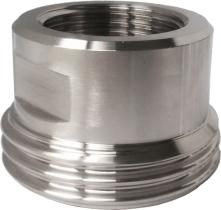 Conexiones industriales DIN1532114I - DIN 11851 MACHO DN32 A ROSCA HEMBRA BSP 1"1/4 (INOX)