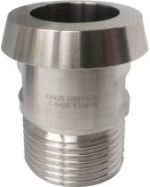 Conexiones industriales DIN161512I - DIN 11851 HEMBRA DN15 SIN TUERCA A ROSCA MACHO BSP 1/2 (INOX