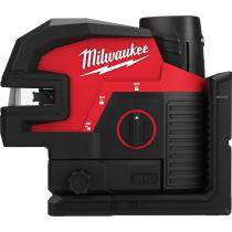 Milwaukee 4933479203 - NIVEL LáSER DE 2 LíNEAS Y 4 PUNTOS M12, VERDE, AJUSTE FINO,