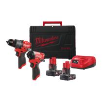 Milwaukee 4933480587 - M12FPD2 + M12FID2. SE SUMINISTRA CON 2 BATERíAS M12B4 Y CARG