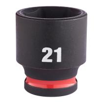 Milwaukee 4932480278 - VASO DE IMPACTO 3/8" CORTO 21MM