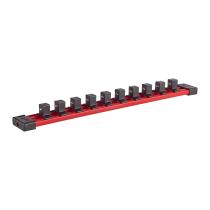 Milwaukee 4932480448 - RAíL DE TRANSPORTE PARA VASOS DE 1/2", 350MM Y 10 CLIPS