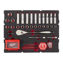 Milwaukee 4932480716 - ESPUMA PACKOUT 2 (LLAVES ALLEN, VASOS 1/2"PUNTAS)