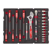 Milwaukee 4932480717 - ESPUMA PACKOUT 3 (VASOS DE 1/4", DESTORNILLADORES)