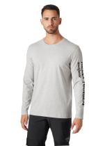 Helly Hansen 79282930 - HELLY HANSEN WW LS CAMISETA GRIS LIGHT