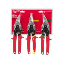 Milwaukee 48224533 - KIT DE 3 TIJERAS (RECTA, IZQUIERDA Y DERECHA)