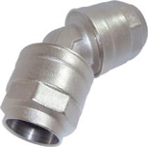 Aignep 9014020 - RACOR DE 135º DE ALUMINIO - TUBO 20 - TUBO 20